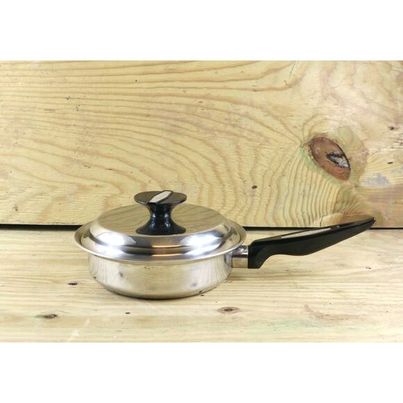 Carico 304 5 Ply Alcore 9" Skillet Fry Pan Saucepan Cookware Lid USA - Picture 1 of 7
